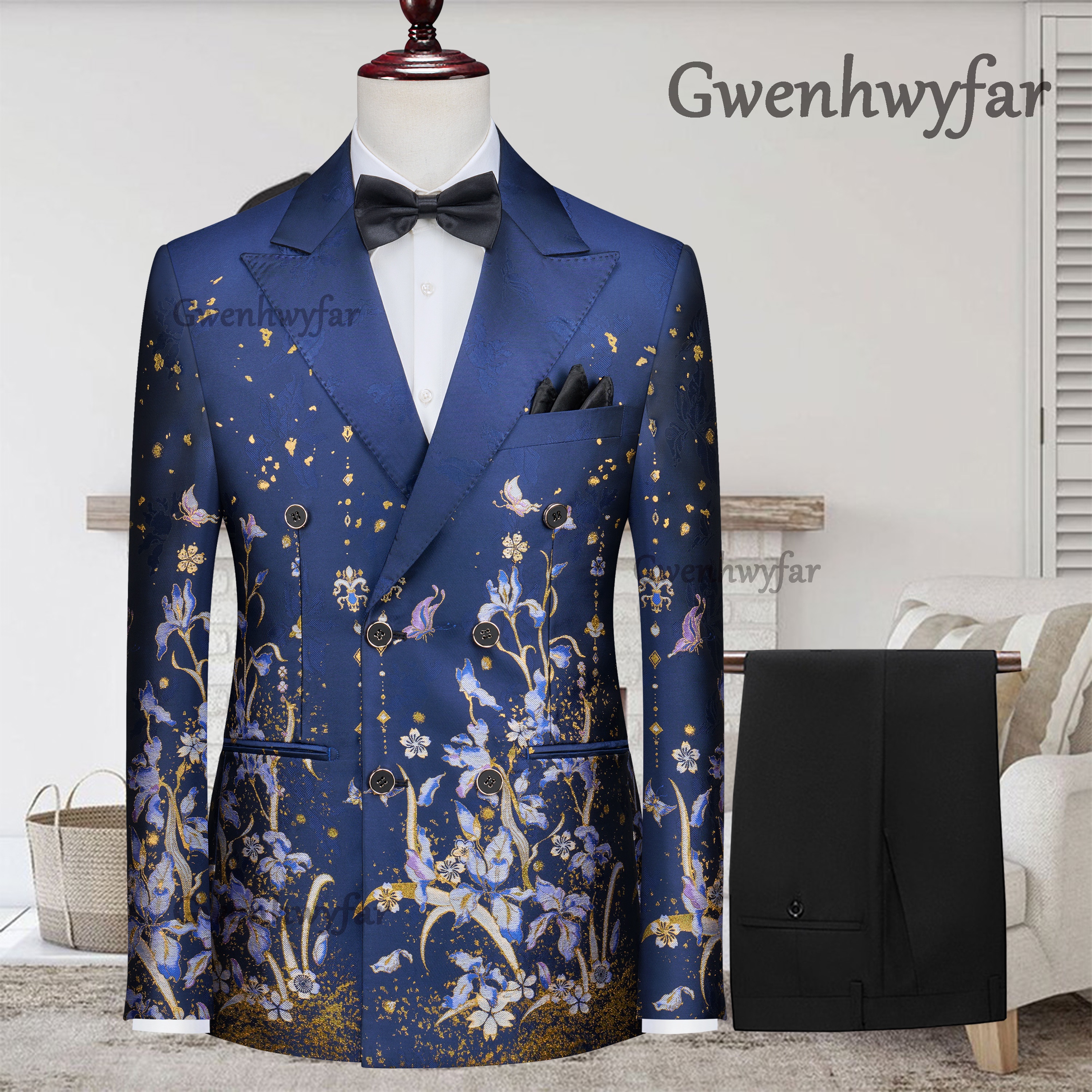 Gwenhwyfar 2026 Men's Customiz - Men Formal Wear Pants avaliação e preço