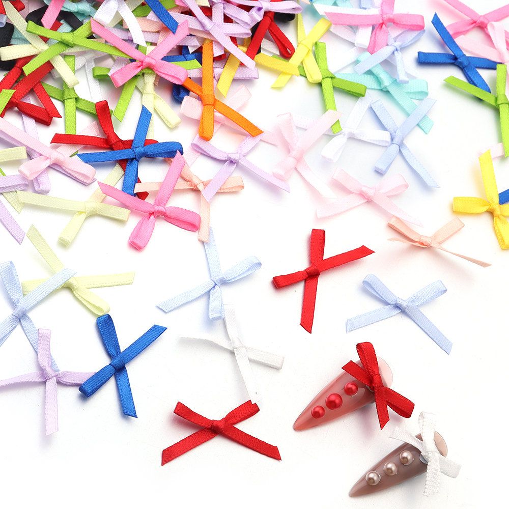 50Pcs 2.5x3cm Ribbons Mini Sat - Satin Bow Tie avaliação e preço