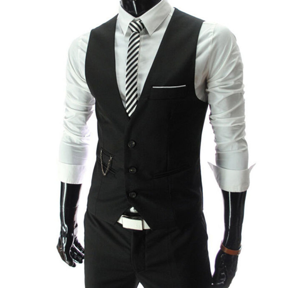High Quality Dress Vests For M - Men Formal Wear Vest avaliação e preço