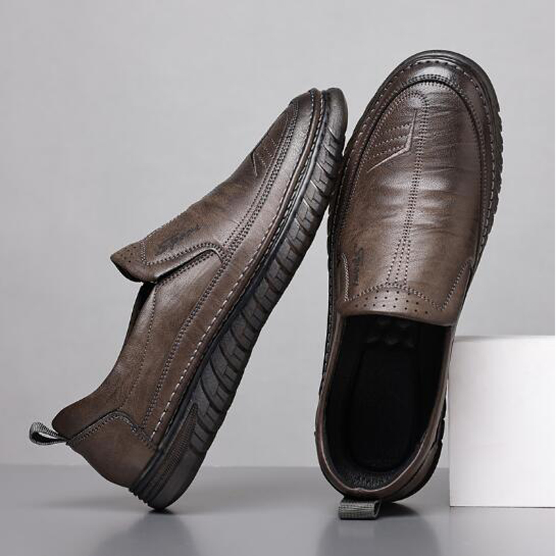 Leather shoes Men's casual sho - Formal Upper Wear Men avaliação e preço