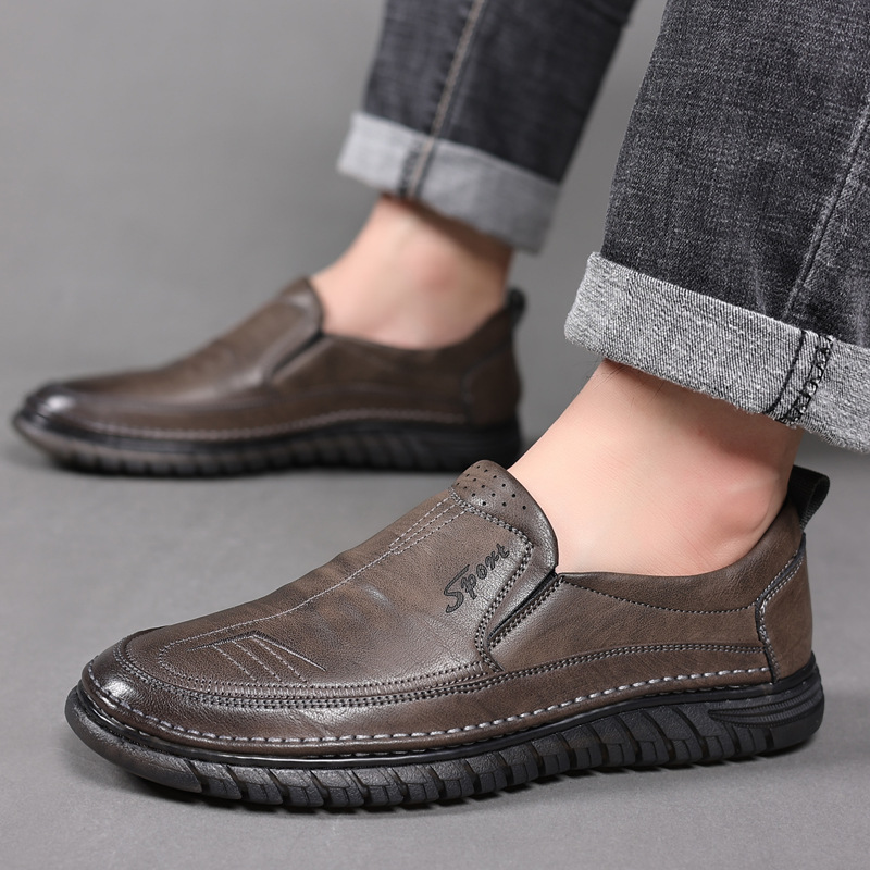 Leather shoes Men's casual sho - Formal Upper Wear Men avaliação e preço