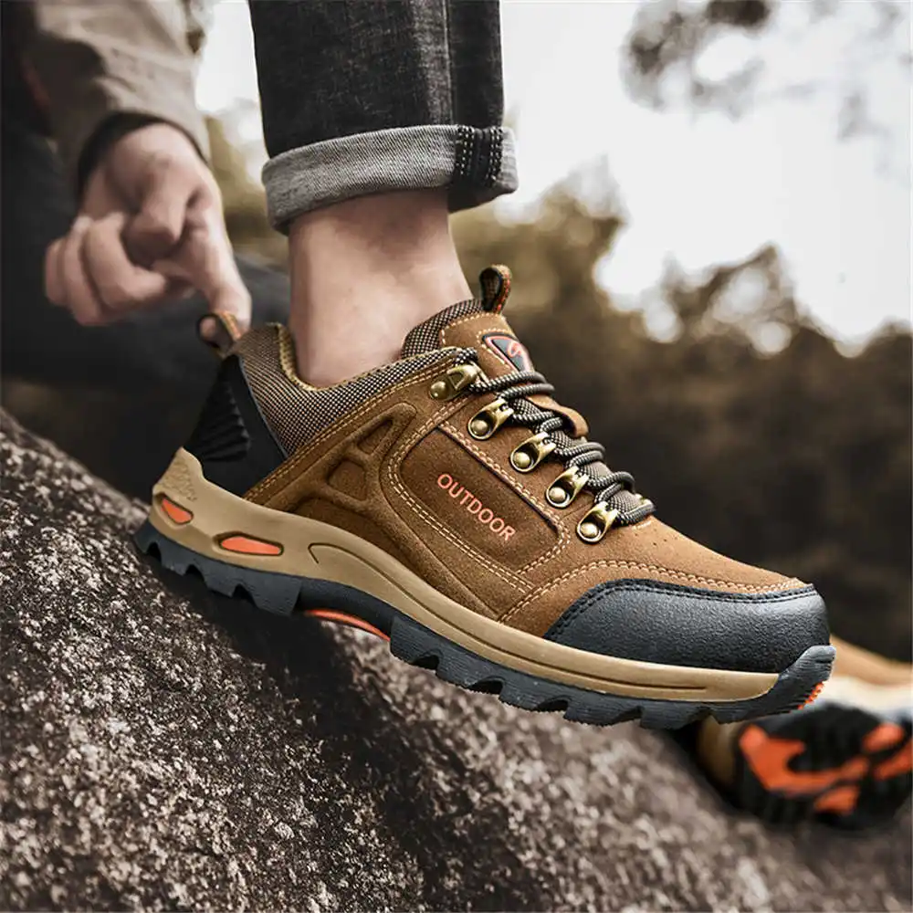 Non-slip Lace Up Hiking Tennis - Men Formal Wear All Black avaliação e preço
