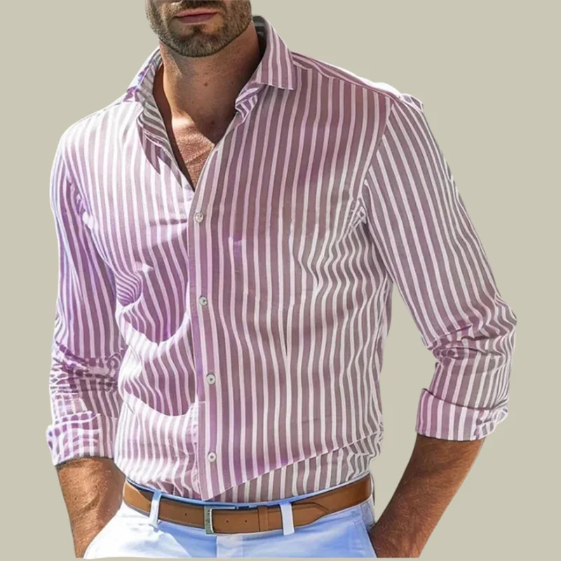 Men's slim-fit striped lapel l - Y2K Formal Wear Men avaliação e preço