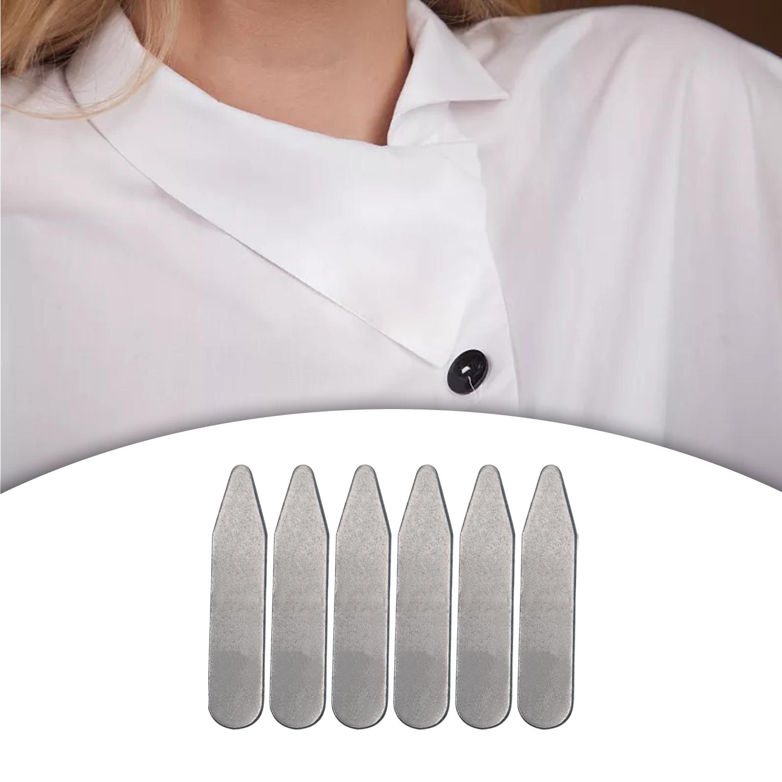 6Pcs Collar Stays Shirt Collar - Collar Stay Metal avaliação e preço