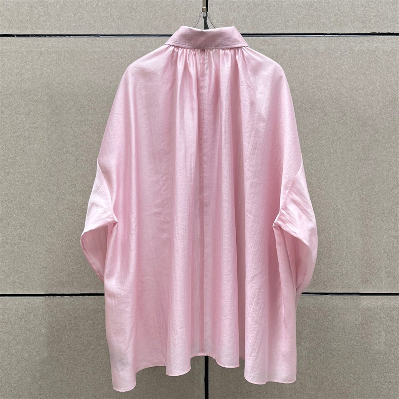 Women's shirt 2026 summer new  - Satin Bow Tie avaliação e preço