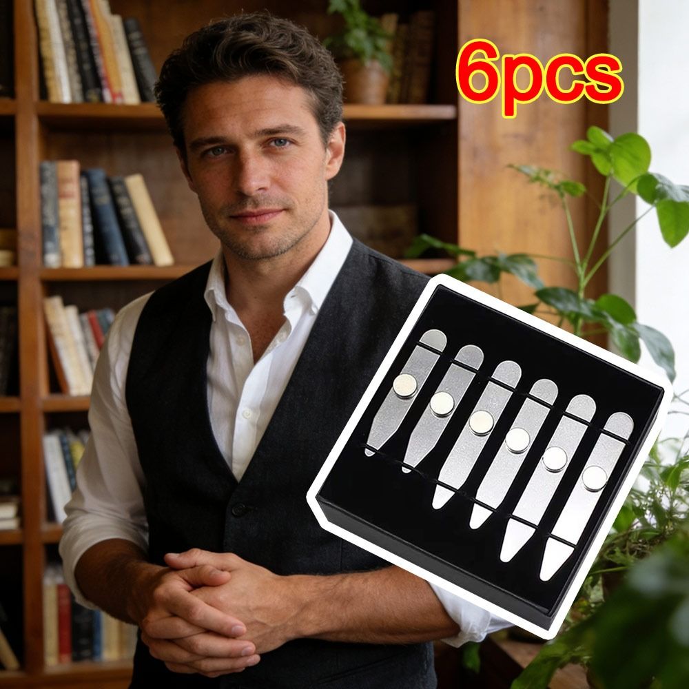 6Pcs Durable Stainless Steel C - Collar Stay Metal avaliação e preço