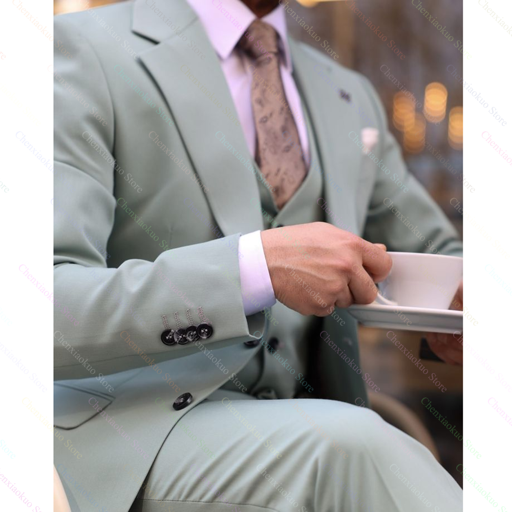 Men Suits 3 Pieces Elegant Not - Men Formal Wear 2025 avaliação e preço