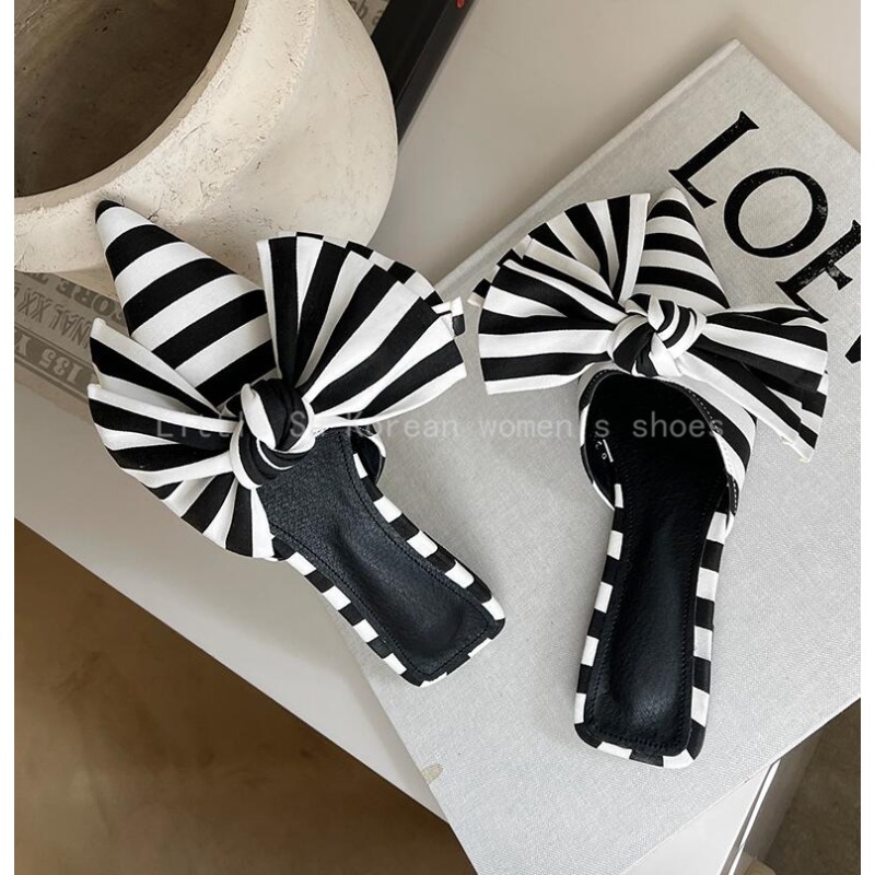 Luxury Designer Bowtie Mule Sh - Satin Bow Tie avaliação e preço