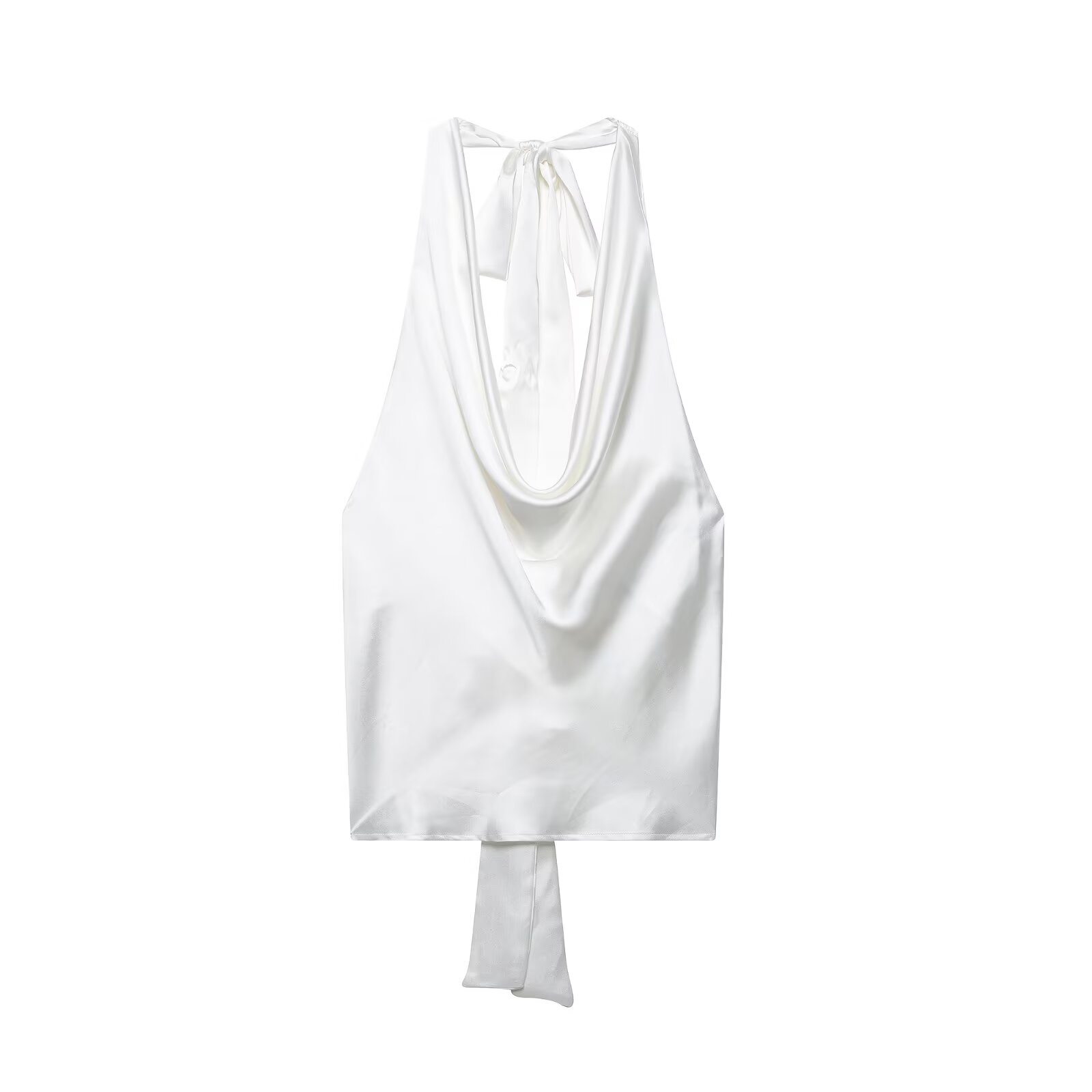 Zevity 2025 Women Sexy Sleevel - Satin Bow Tie avaliação e preço