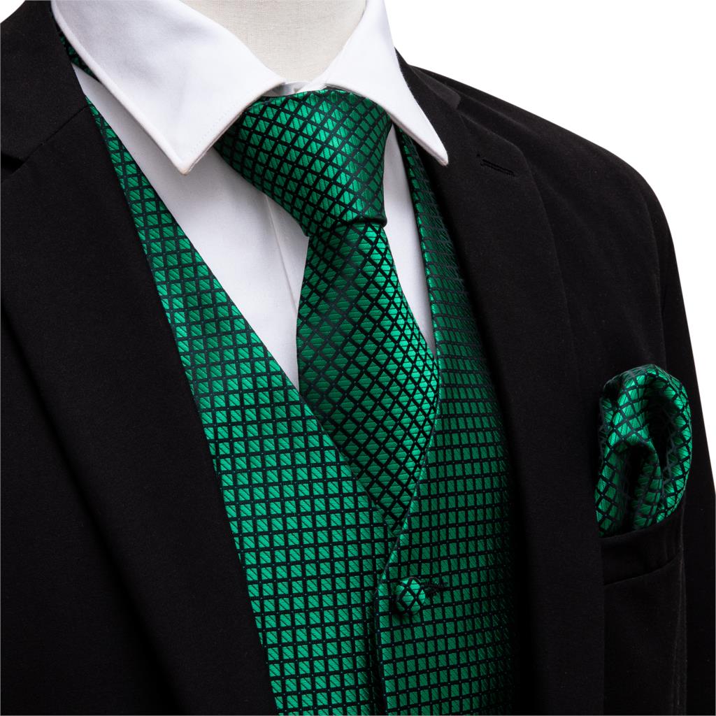 Green Suit Vest Men Paisley Wa - Men Formal Wear Vest avaliação e preço
