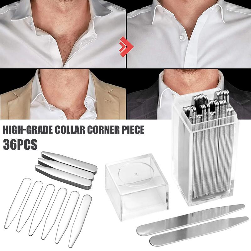 36pcs Stainless Steel Shirt Co - Collar Stay Metal avaliação e preço