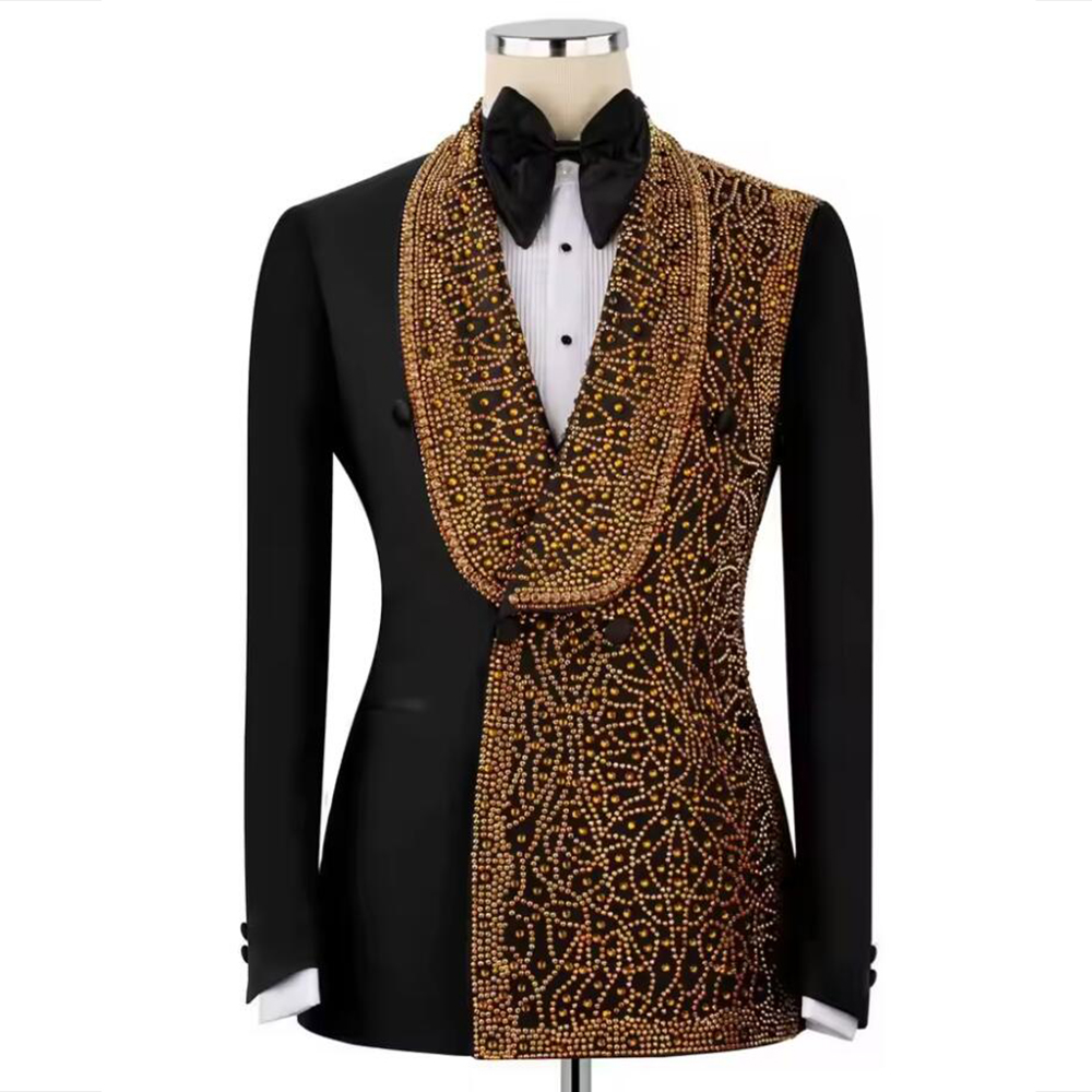 Handsome Suit Men For Wedding  - Men Formal Wear Pants avaliação e preço