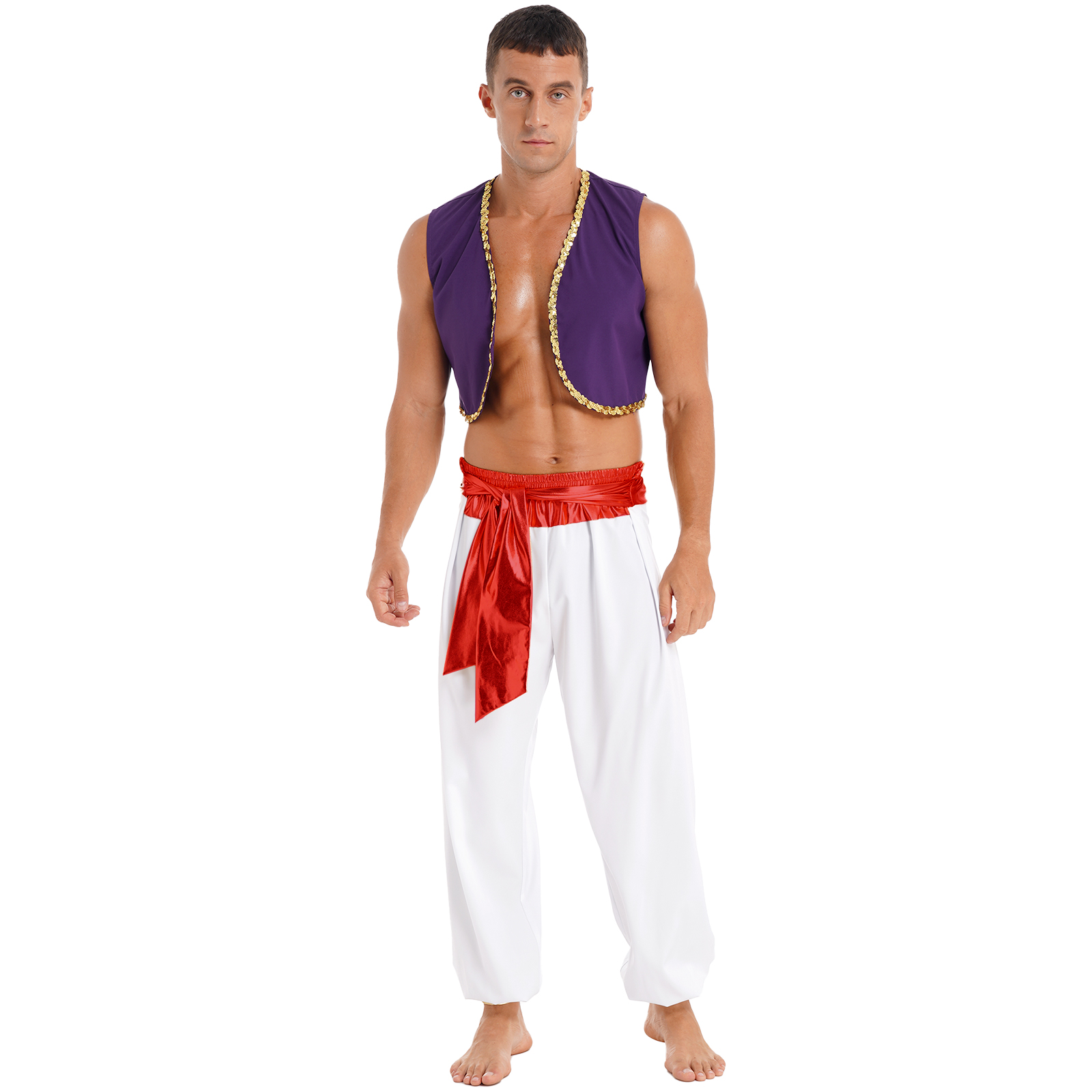 Arab King Prince Cosplay Costu - Men Formal Wear Vest avaliação e preço