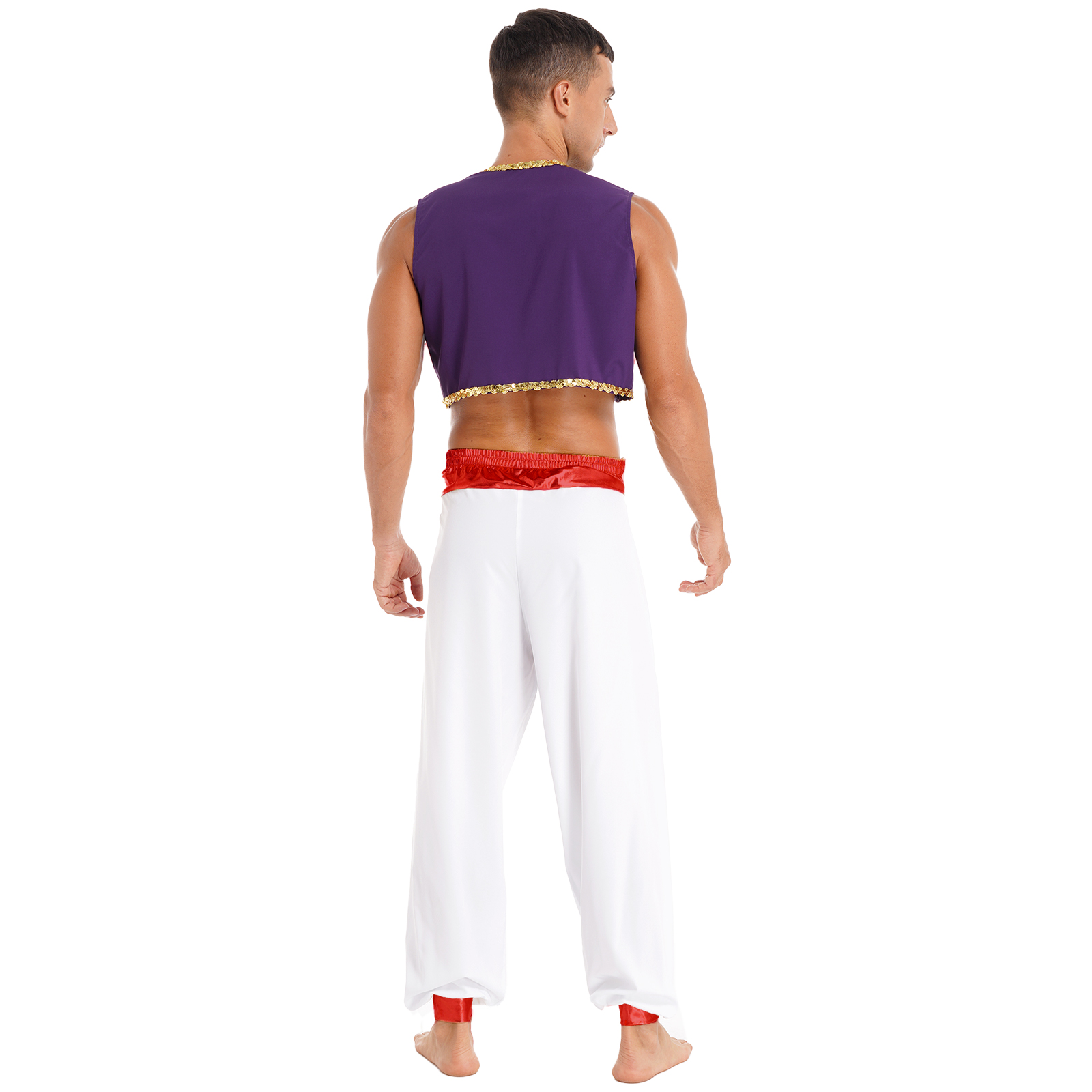 Arab King Prince Cosplay Costu - Men Formal Wear Vest avaliação e preço