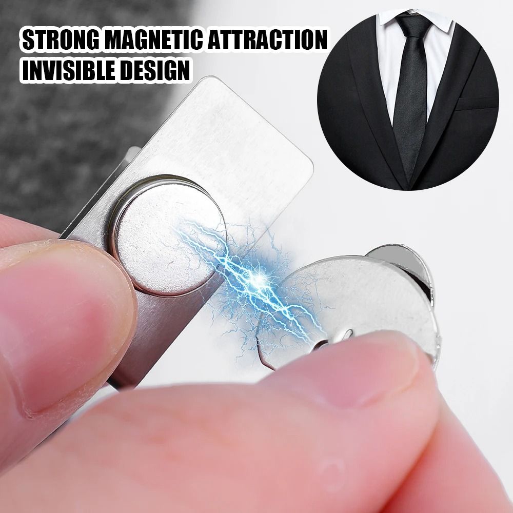 New Invisible Tie Stay Clips A - Collar Stay Metal avaliação e preço