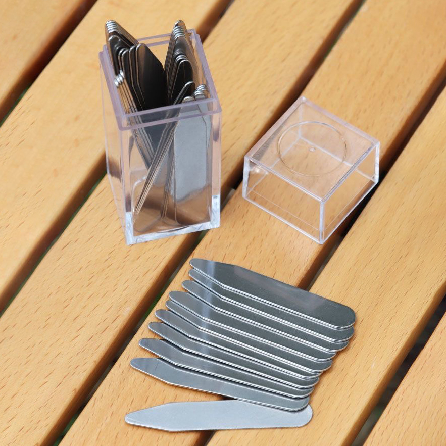 40Pcs Stainless Iron Collar St - Collar Stay Metal avaliação e preço