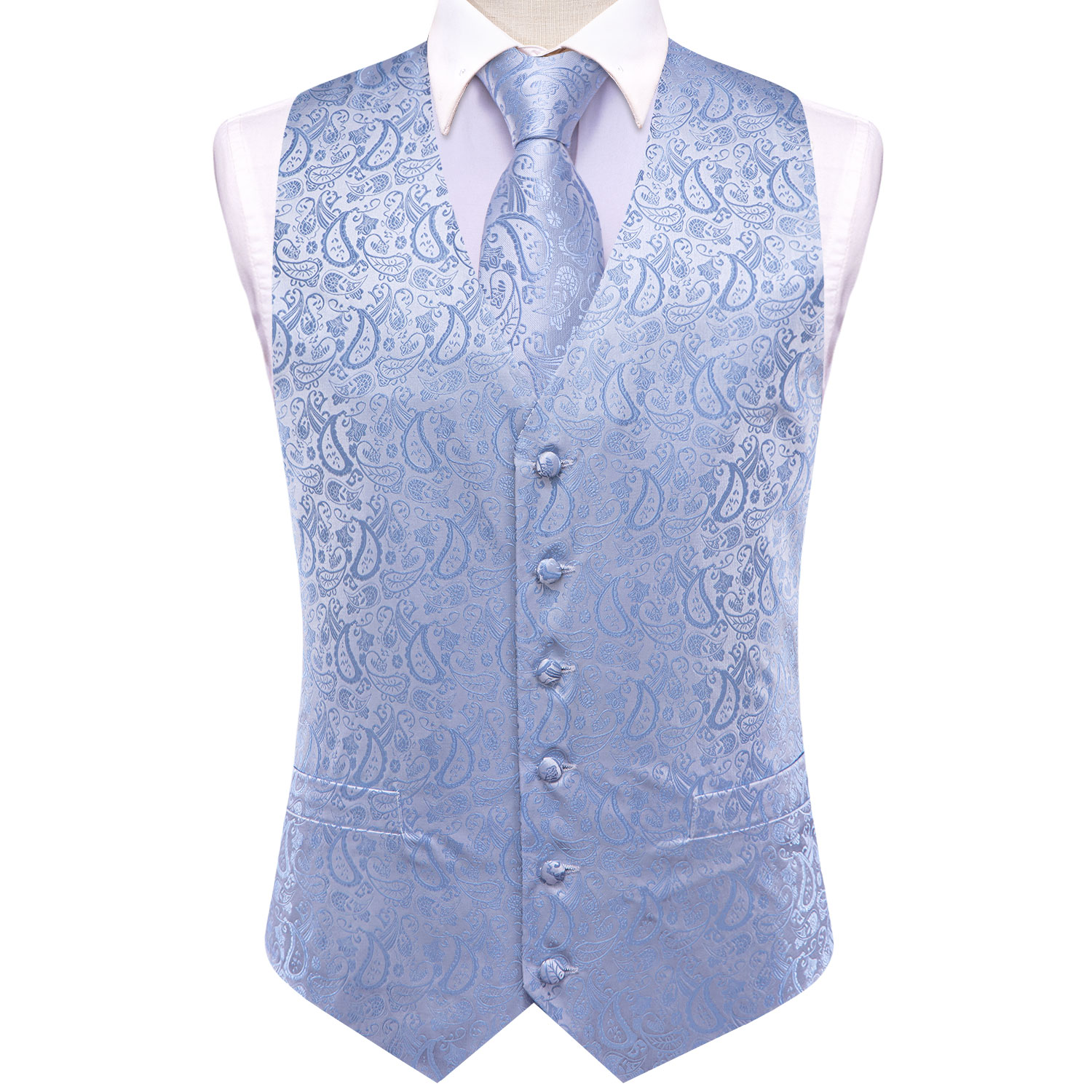 Men's Formal Tuxedo Vest - Pai - Men Formal Wear Vest avaliação e preço