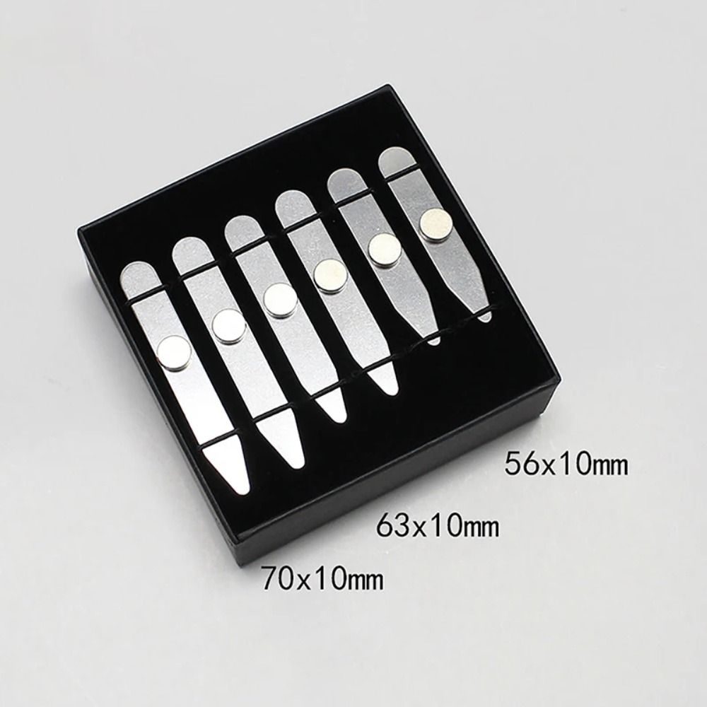 6Pcs New Stainless Steel Colla - Collar Stay Metal avaliação e preço