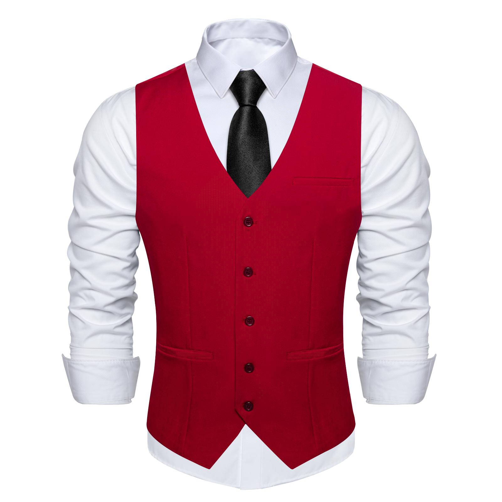 Red Wedding Dress Vest for Man - Men Formal Wear Vest avaliação e preço
