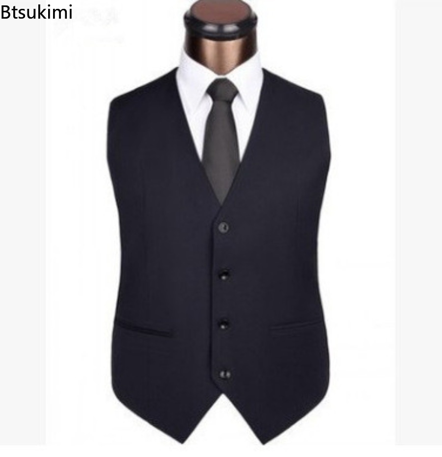 S-6XL Plus Size Men's Korean S - Men Formal Wear Vest avaliação e preço