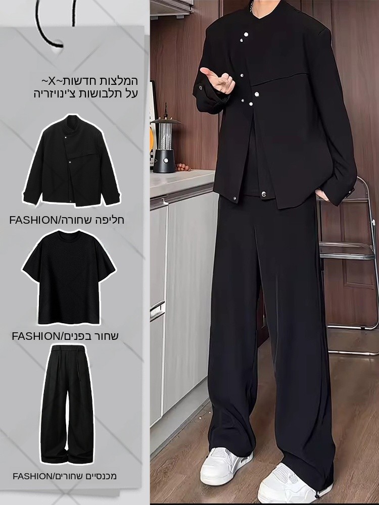 Black Short Suit Jacket for Me - Men Formal Wear All Black avaliação e preço