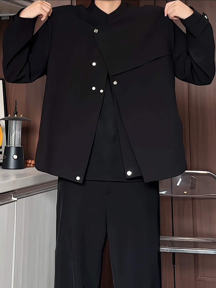 Black Short Suit Jacket for Me - Men Formal Wear All Black avaliação e preço