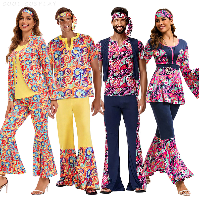 60s 70's Disco Costume for Wom - Men Formal Wear Vest avaliação e preço