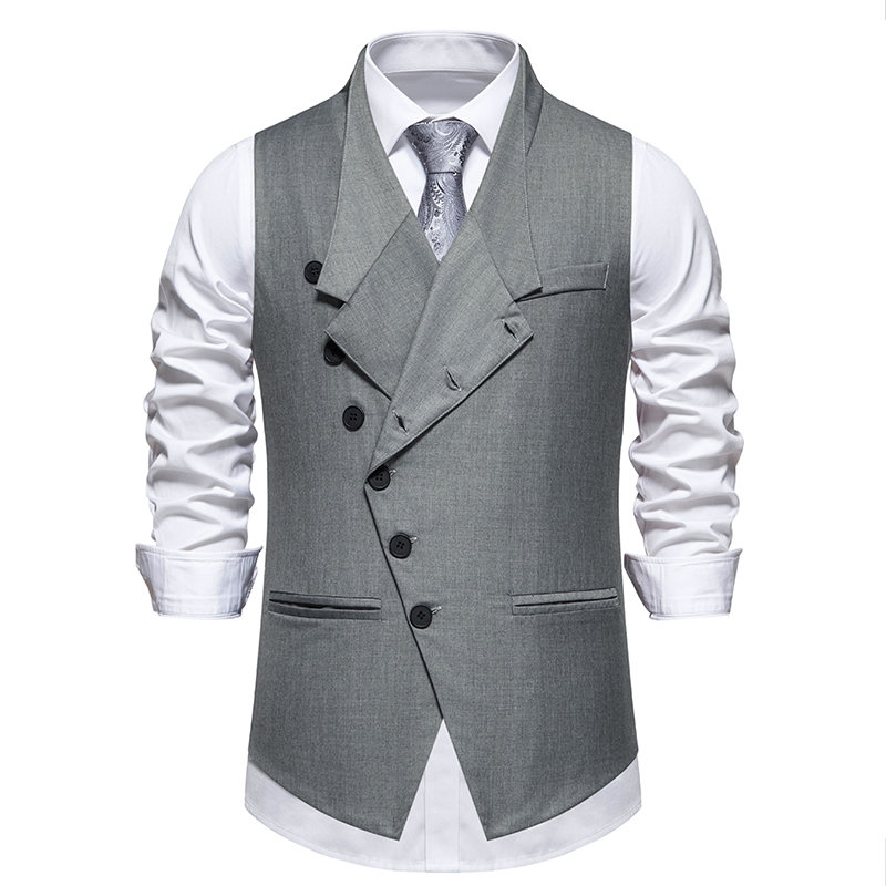 New Men's Suit Vests Fashion S - Men Formal Wear Vest avaliação e preço