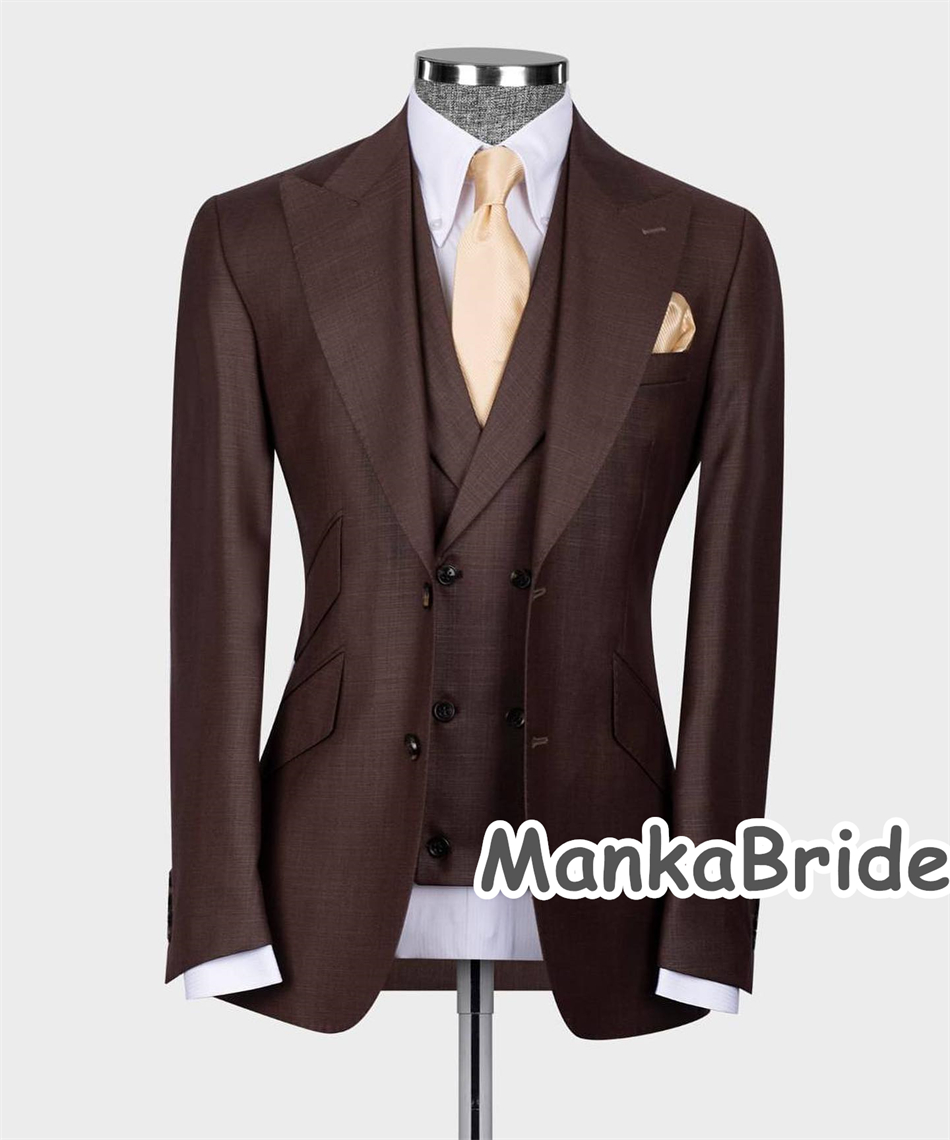 Costume Homme Customized 3pcs  - Men Formal Wear Pants avaliação e preço