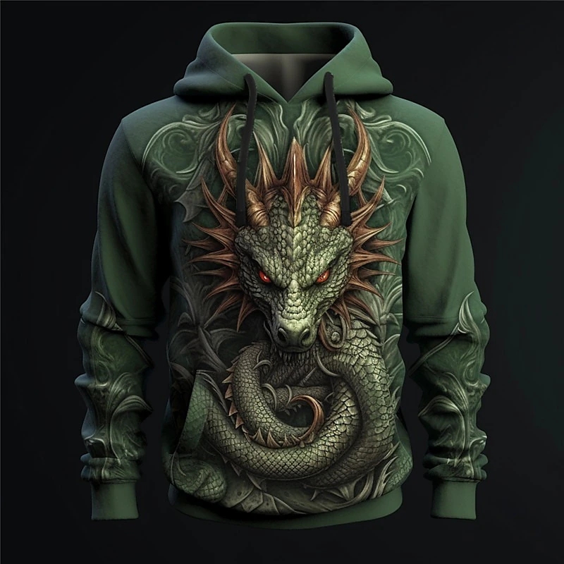 Fashion 3D Hoodies For Men y2k - Y2K Formal Wear Men avaliação e preço