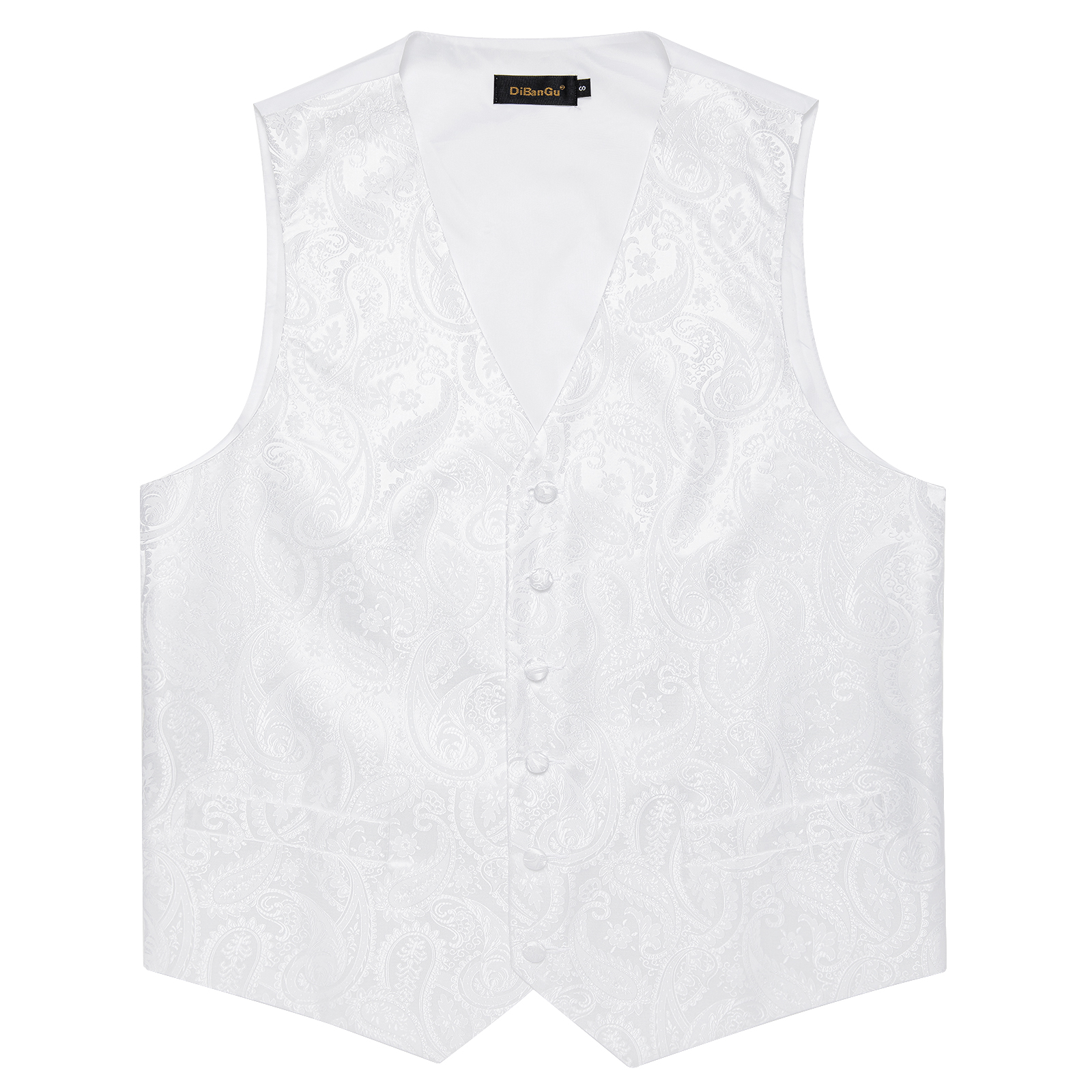 Pure White Wedding Vest for Ma - Men Formal Wear Vest avaliação e preço