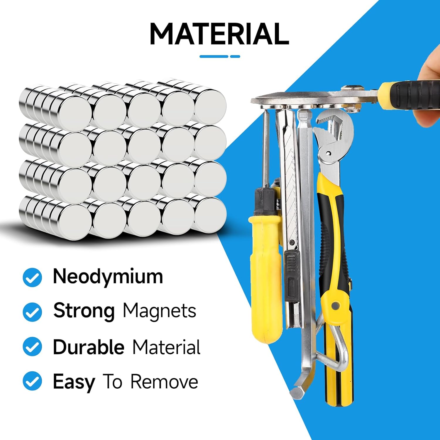 40Pcs Strong Refrigerator Magn - Collar Stay Metal avaliação e preço
