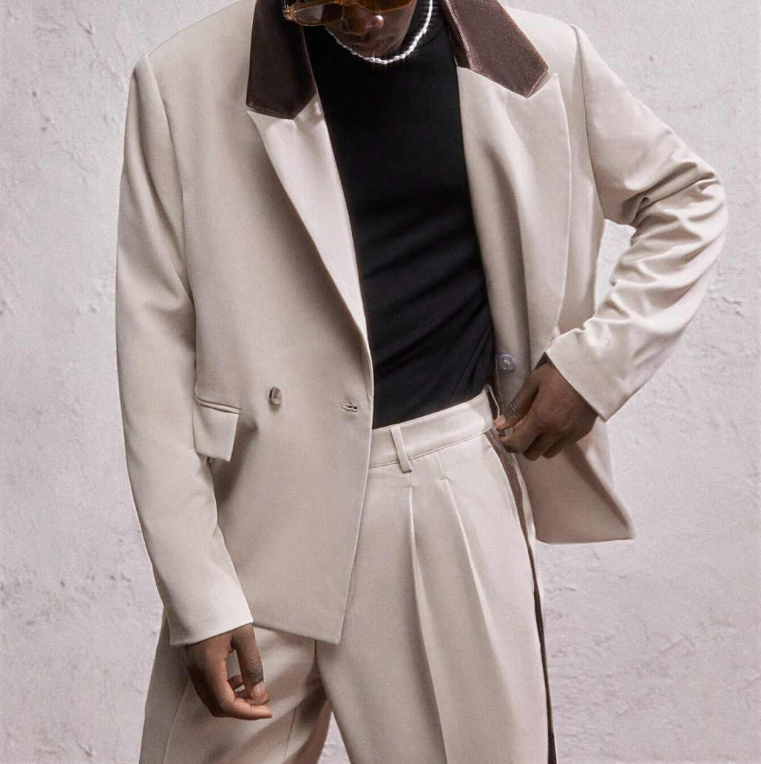 Simplicity Men Suit 2 Pieces J - Men Formal Wear Pants avaliação e preço