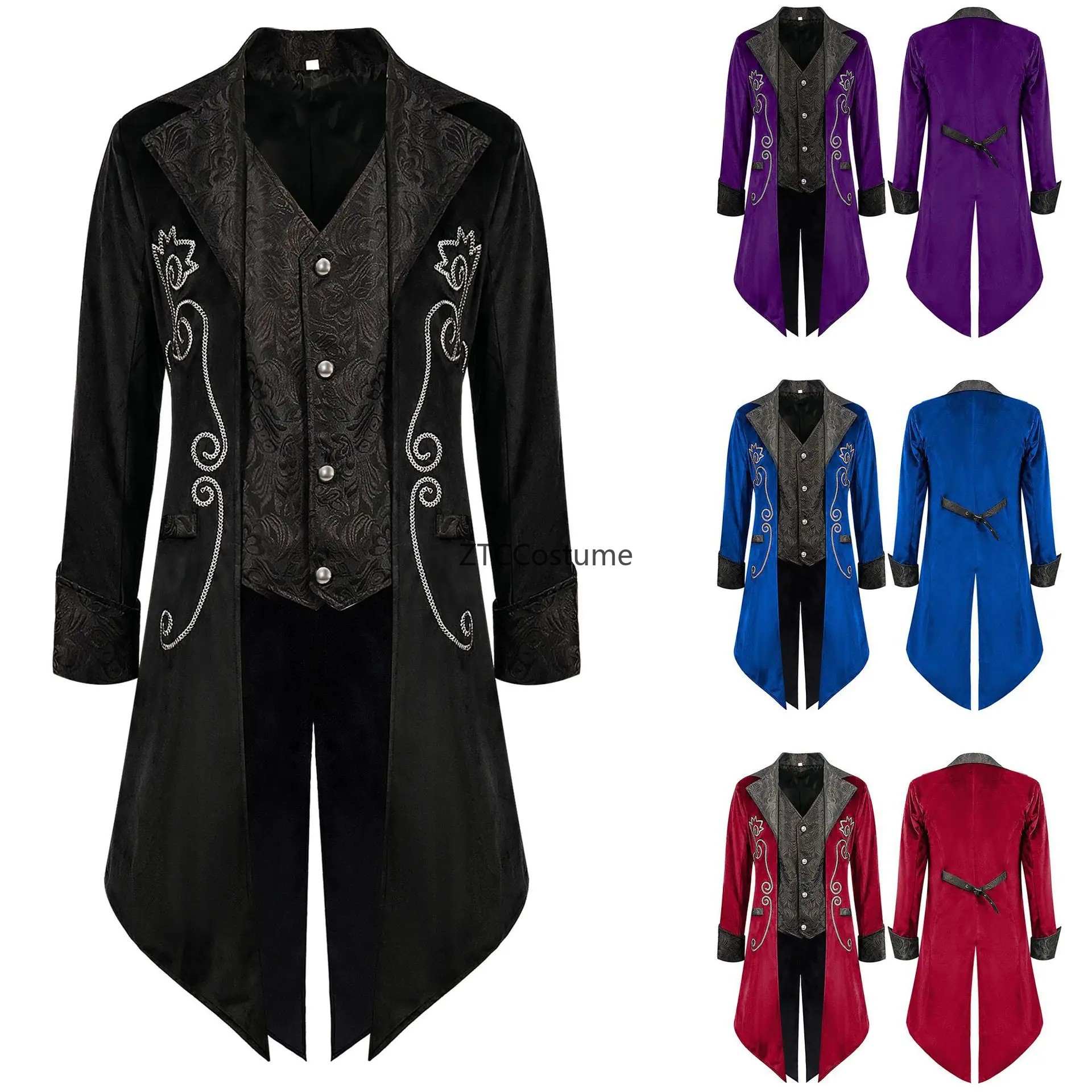 Steampunk Victorian Tailcoat M - Men'S Medieval Formal Wear avaliação e preço