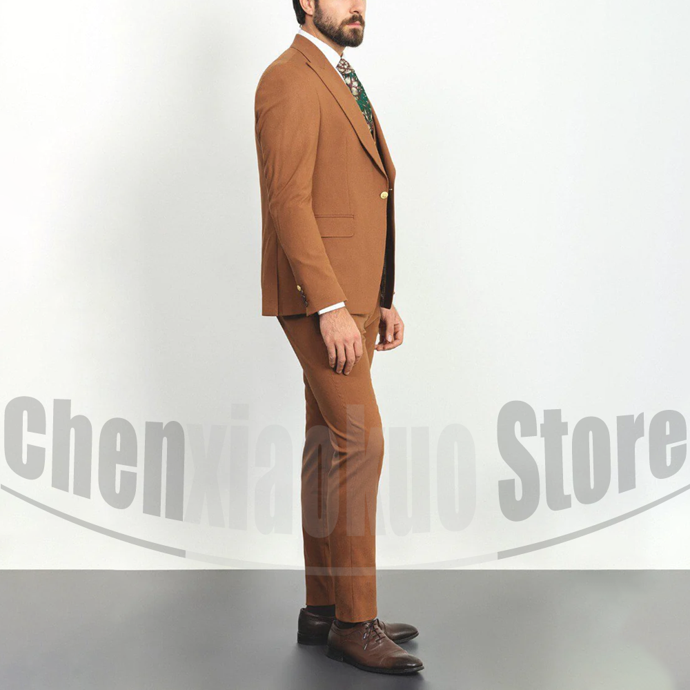 Men Suits 3 Piece Fashion Peak - Men Formal Wear 2025 avaliação e preço