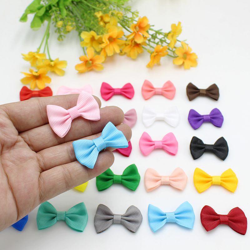 50PCS 35*25mm Satin Ribbon Bow - Satin Bow Tie avaliação e preço