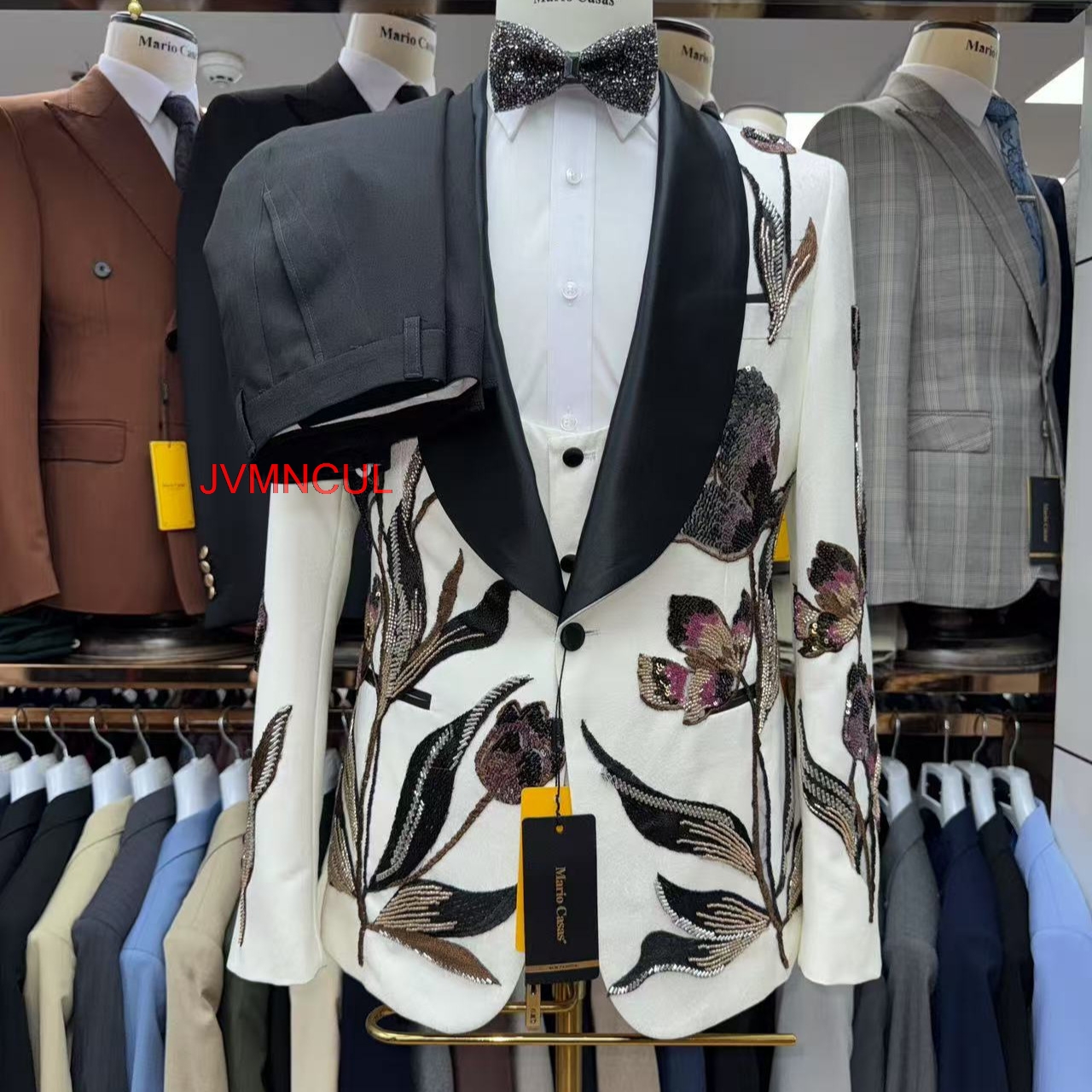 Men's Heavy Craft Suit Slim Fi - Men Formal Wear Pants avaliação e preço